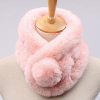 Plush Collar Scarf thermal Solid PC