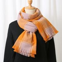 Polyester Women Scarf thermal plaid PC