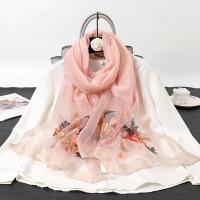Mixed Fabric Women Scarf sun protection embroidered PC