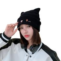 Cotton Knitted Hat thermal & for women knitted Solid Lot