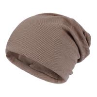 Polyester Knitted Hat thermal & unisex knitted Solid : Lot