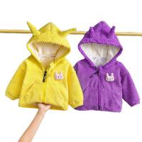 Cotton Slim Girl Coat & thermal patchwork Solid PC