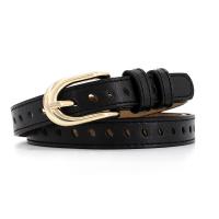 PU Leather & Zinc Alloy Easy Matching Fashion Belt hollow Bag