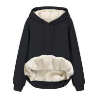 Polyester Women Sweatshirts & thick fleece patchwork Solid PC