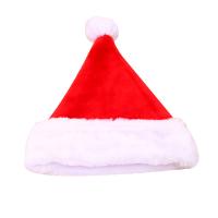 Plush Christmas Hat for children & thickening & christmas design red PC