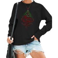 Polyester & Cotton Women Sweatshirts christmas design & loose printed PC