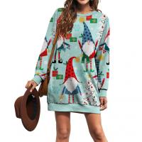 Polyester Sweatshirts Kleid, Gedruckt, unterschiedliches Muster zur Auswahl, mehr Farben zur Auswahl,  Stück