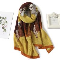 Cotton Linen Women Scarf thermal printed PC