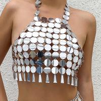 Resin & Plastic Tassels Body Chain Sequin silver : PC