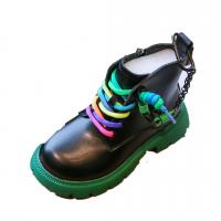 Thermo Plastic Rubber & Patent Leather side zipper Children Boots hardwearing Solid Pair
