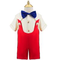Polyester Boy Clothing Set & three piece vest & Pants & top Set