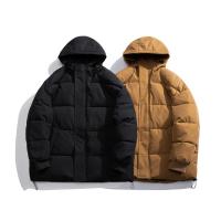Polyester With Siamese Cap Men Parkas & thermal Solid PC