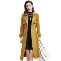 Polyester Plus Size Women Trench Coat & loose Spandex Solid PC