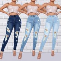 Denim Ripped & Plus Size Women Jeans & skinny Solid PC