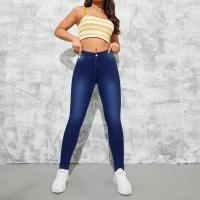 Denim High Waist Women Jeans & skinny Solid PC