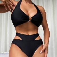 Polyamide Bikini Solide Zwarte Instellen