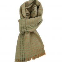 Acrylic Women Scarf thermal plain dyed Solid green PC