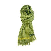Polyester Women Scarf thermal plain dyed plaid PC