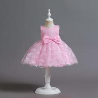 Polyester Princess Girl One-piece Dress with bowknot bowknot pattern PC