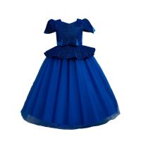 Polyester Ball Gown Girl One-piece Dress Gauze Solid PC