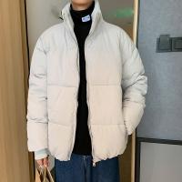 Polyester Men Parkas thicken & loose Solid PC