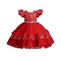 Polyester Ball Gown Girl One-piece Dress floral PC