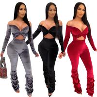 Polyester Long Trousers Long Jumpsuit Solid PC