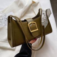 PU Leather with silk scarf Shoulder Bag soft surface Stone Grain PC