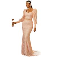 Sequin & Polyester Waist-controlled & Slim Long Evening Dress PC