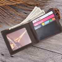Crazy Horse Leather Wallet Multi Card Organizer & soft surface Solid PC