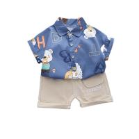 Cotton Slim Boy Clothing Set & two piece Pants & top patchwork Set