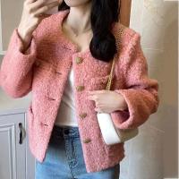 Cotton Women Coat & loose pink PC