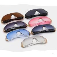 PC-Polycarbonate & Plastic Sun Glasses sun protection & unisex & with rhinestone PC