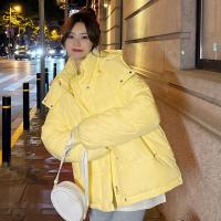 Polyester With Siamese Cap Women Parkas & thermal Solid PC