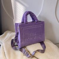 Flannelette Handbag soft surface & attached with hanging strap letter PC