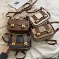 PU Leather Concise Crossbody Bag soft surface PC