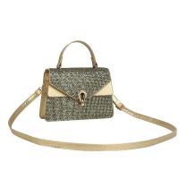 PU Leather Box Bag Handbag soft surface & attached with hanging strap Unlined & Sequin PC