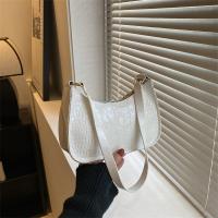 PU Leather Easy Matching Shoulder Bag soft surface crocodile grain PC
