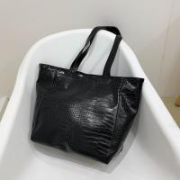 PU Leather Shoulder Bag large capacity & soft surface crocodile grain PC