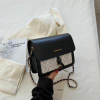 PU Leather hard-surface Crossbody Bag with chain PC