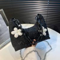 PU Leather Shoulder Bag soft surface & attached with hanging strap floral PC