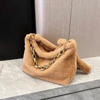 Plush Shoulder Bag with chain & soft surface PC