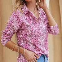 Polyester Robe de chemise Imprimé Leopard plus de couleurs pour le choix pièce