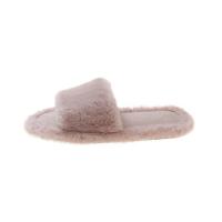Plush Fluffy slippers & anti-skidding EVA plain dyed Solid Pair