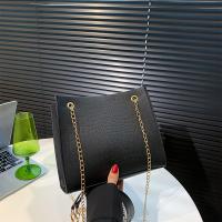 PU Leather Shoulder Bag with chain & soft surface crocodile grain PC