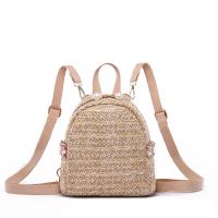 Straw Weave Backpack soft surface PC