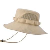Polyester Outdoor Bucket Hat sun protection & unisex & breathable Plain Weave Solid PC