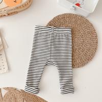 Cotton Middle Waist Baby Long Trousers unisex striped PC