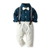Cotton Boy Clothing Set & two piece Pants & top printed star pattern Set