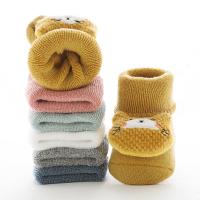 Gekämmte Baumwolle Anti Slip Socken, Gestrickte, Solide, mehr Farben zur Auswahl,  Paar